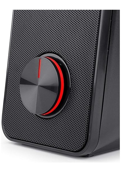 Stereo Hoparlör 2.0 Stentor (GS500) 2 x 3 W Arka Aydınlatmalı Bilgisayar Için, Kırmızı, USB Üzerinden Güç Beslemesi ve 3,5 mm Jak Fişi, Siyah fırsatları