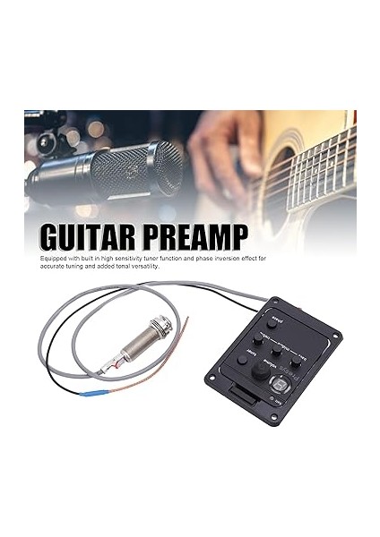 Gitar Preampı, Eq Preamp Ekolayzer Yerleşik Tuner Gitar Alıcısı Presys PSY101 Için Tuner Gitar Alıcısı Dahili fırsatları