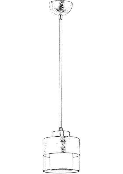 AV-60193-1KRM Krem Boyalı Modern Avize, E27, Metal, Cam, 15CM fiyatları