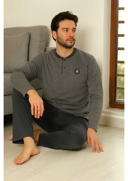 Erkek Pijama Takımı %100 Pamuk