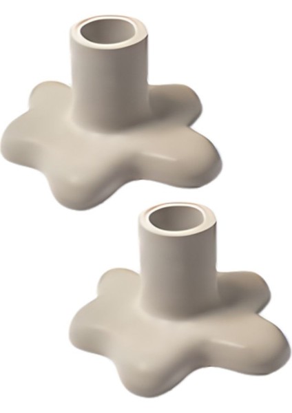 Şamdan Dekoratif Beton Mumluk 2’li Set modelleri