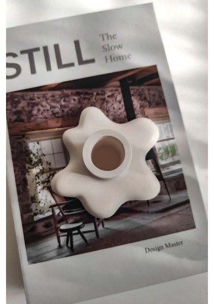 Şamdan Dekoratif Beton Mumluk 2’li Set