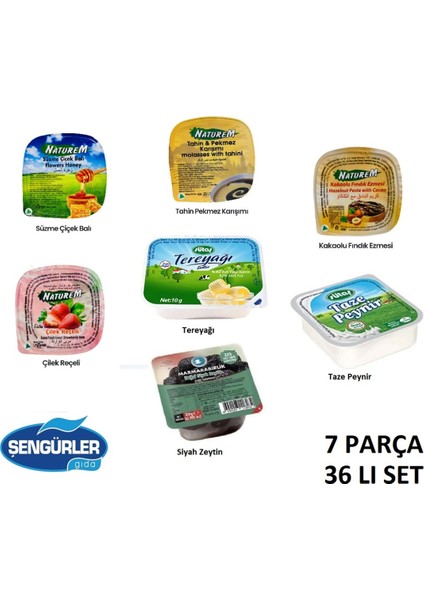 Kahvaltılık Piknik Set 7 Parça (36 Lı Set)