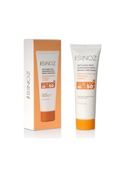 Sinozspf 50 Leke Karşıtı Yüksek Koruyucu Yüz Güneş Kremi 50 ml Normal ve Kuru Ciltler Için modelleri