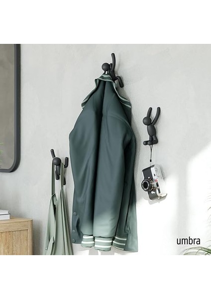 Buddy Kanca, Ceketler, Şallar, Çantalar, Sırt Çantası, Havlular ve Daha Fazlası Için Dekoratif Duvar Askısı, 3'lü Set, Siyah fiyatları