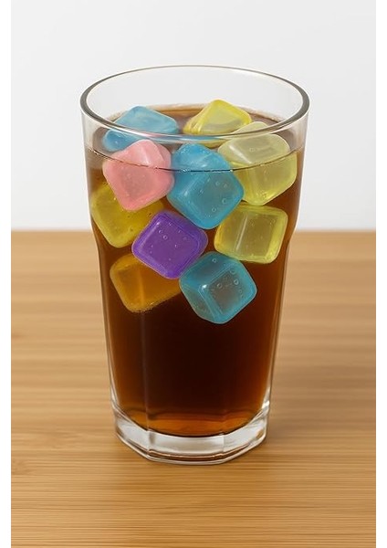 Store 12’li Buz Küpü Seti –yeniden Kullanılabilir Hazır Buz, Kare Şekilli, Soğuk Içecek ve Kokteyller Için, Hijyenik ve Dondurucu Uyumlu indirimleri