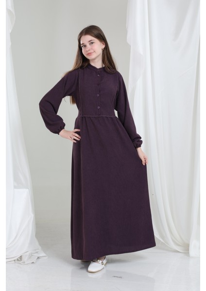 Melora Kız Çocuk Kadife Elbise Mürdüm modelleri