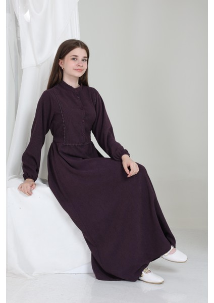 Melora Kız Çocuk Kadife Elbise Mürdüm indirimleri