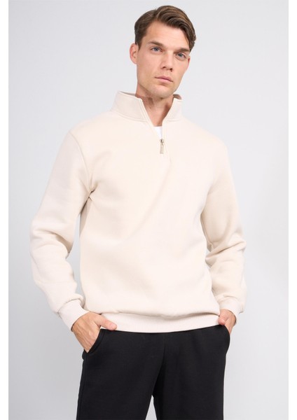Çetinkaya Mentality 3907 3 Ip Dik Yaka Taş Sweatshirt
