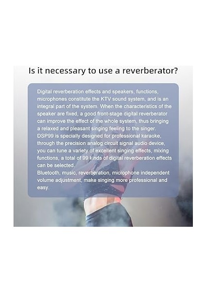 Profesyonel Karaoke Mikseri Reverberatör 99 Dsp Dijital Efektörü Stereoskopik Efekti Ktv Mikrofon Sahne Ları Için Bt Yananma Efektörü Dj'ler Iş Konuşmaları modelleri