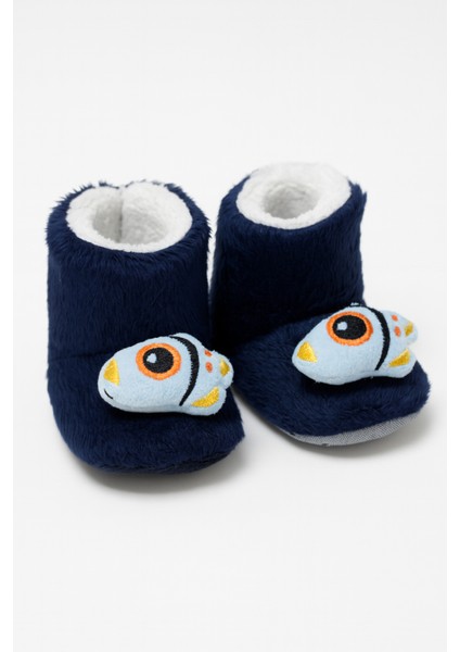 Çocuk Ev Botu, Ayıcık Peluş Bot, Polar Ayı Desenli Rahat ve Kaymaz Tabanlı, Bebek ve Çocuk