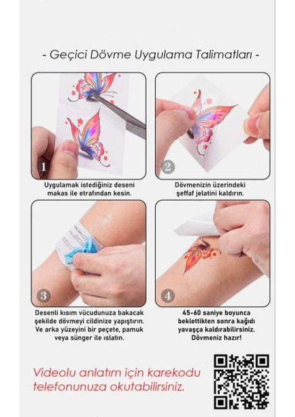 Geçici Bel ve Bacak Dövme Tattoo fırsatları