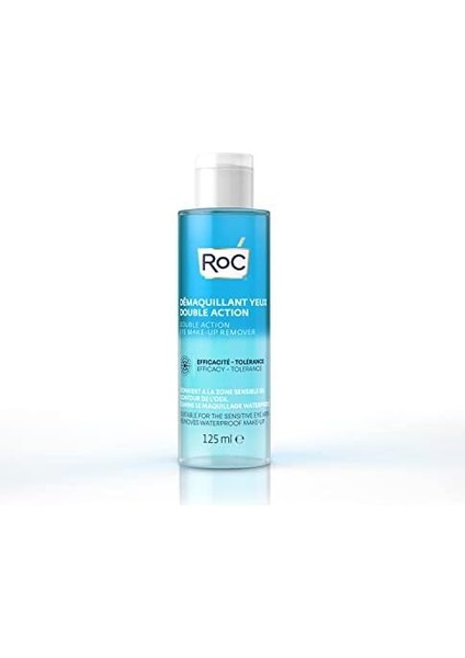 Roc Double Action Eye Make Up Remover Çift Etkili Göz Makyaj Temizleyici 125 ml