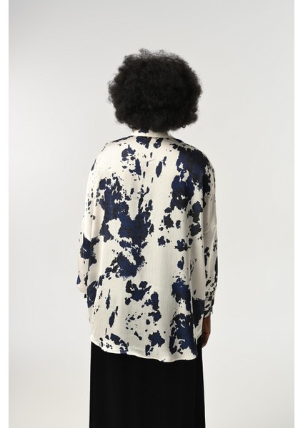 Kadın Karışık Desenli Oversize Gömlek indirimleri