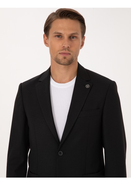 Erkek Siyah Slim Fit Takım Elbise 50311528-VR046 fiyatları