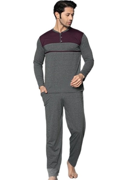 Adriano Verde Kışlık Penye Interlok Kumaş Erkek Pijama Takımı M–2xl