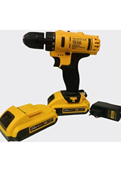 24V Şarjlı Matkap Çift Batarya ve 24 Parça Uç Seti ile Güçlü Performans fiyatları