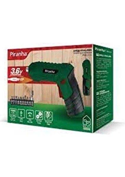 Vidalama Aleti 3,6 V Li-ion Akü ile Ergonomik Tasarım ve Yüksek Tork 9 Aksesuar Seti fırsatları