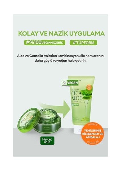 Mıssha Yüzde Doksan Beş Cica Aloe Kompleksi Içeren Nemlendirici Jel 300 Mililitre fiyatları