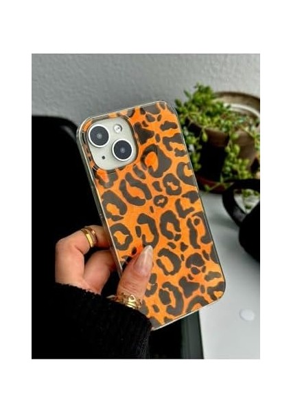 Go Aksesuar 13-14 - 15 Uyumlu Leopar Renk Geçişli Parlak Tasarımlı Silikon Kılıf - Leopar fiyatları
