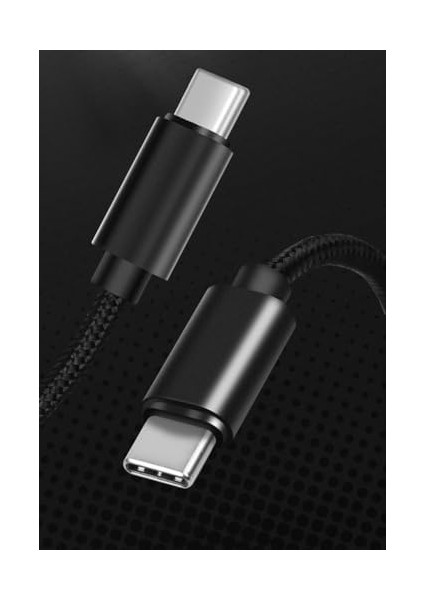 Super Şarj 1mt 65W Type-C To Type-C Şarj Kablosu Örgü Tasarım Kopmaz Kablo Hızlı Şarj ve Kablosu fiyatları
