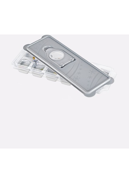 Silikonlu Buz Kalıbı & Buz Matik Kap - Yapışmaz - Bas Çıkar