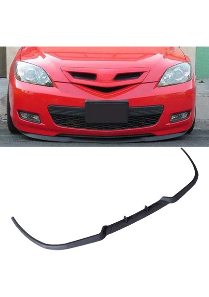 Mazda 3 Uyumlu Evrensel Universal 3 Parça Cupra Kupra Ön Ek Tampon Dili Lip Esnek Karlık