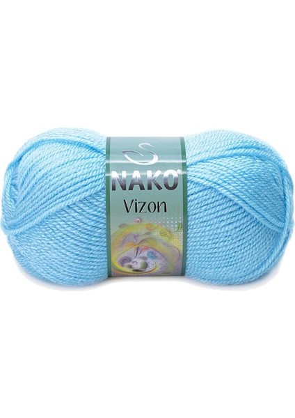 Litaetrend 5 Adet Vizon Premium Akrilik El Örgü Ipi Yünü Renk NO:214 Ufuk Mavisi fiyatları