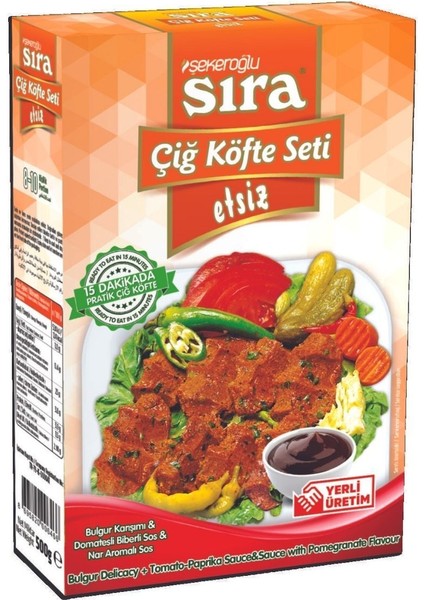 Sıra Etsiz Çiğ Köfte Seti indirimleri