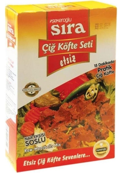 Sıra Etsiz Çiğ Köfte Seti