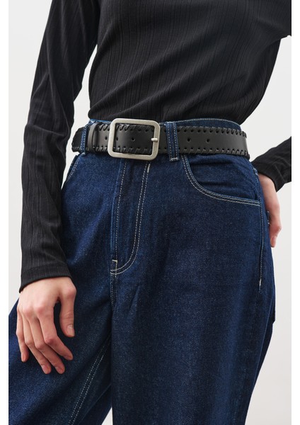 Örg Detaylı Tokalı Bel Kemeri Siyah fırsatları