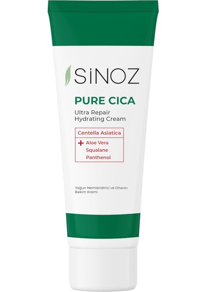 Pure Cica Yoğun Onarıcı Yatıştırıcı Nemlendirici Bakım Kremi 50 ml Tahriş Olmuş Hasarlı Ciltler Için