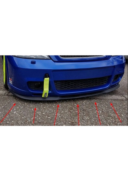 Opel Astra G Uyumlu Evrensel Universal 3 Parça Cupra Kupra Ön Ek Tampon Dili Lip Esnek Karlık fırsatları