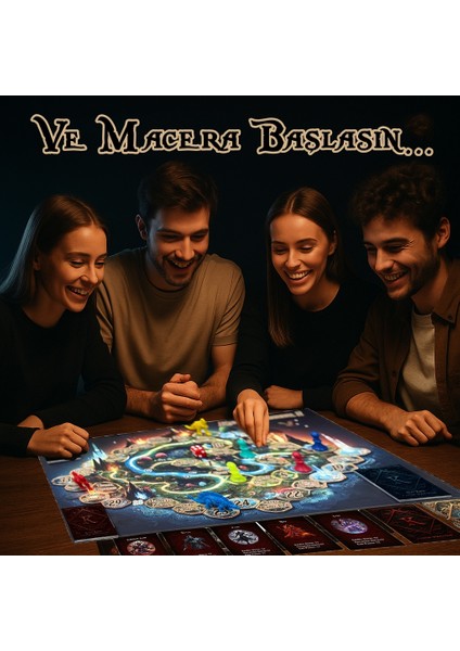 Kadim Yolculuk- Yüzüklerin Efendisi Temalı Eğlenceli Kutu Oyunu - Masa Oyunu - Grup Parti Aile Oyunu (Savaş-Strateji-Zeka)