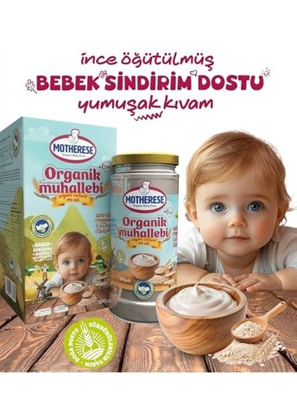 Motherese Organik Bebek Muhallebi Karışımı 330GR - Motherese Organik Muhallebi Karışımı 330 gr - Muhallebi Karışımı 330 gr modelleri