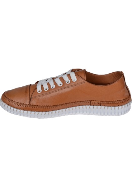 Hakiki Deri Comfort Kadın Ayakkabı PLM-413108 Taba modelleri