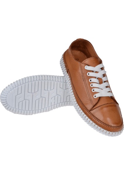 Hakiki Deri Comfort Kadın Ayakkabı PLM-413108 Taba indirimleri