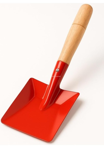 Mini Saplı Bahçe Küreği, Renkli Metal Başlık, Ahşap Sap, Hobi Bahçesi, Hayvan Yemi Verme, Çocuklar Için Güvenli, Saksı Toprağı Taşıma, Mini Boy, Hafif ve Dayanıklı Çok Amaçlı Bahçe Küreği