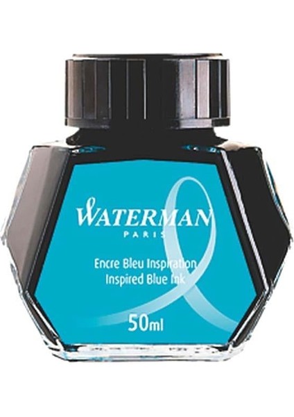 Dolma Kalem Mürekkebi Cam Şişede 50 ml Deniz Mavi S0110810