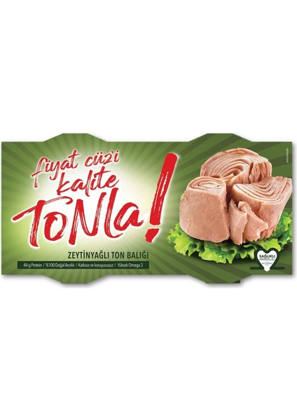 Dardanel Kalite Tonla Zeytin Yağlı Ton Balığı 2X150 gr