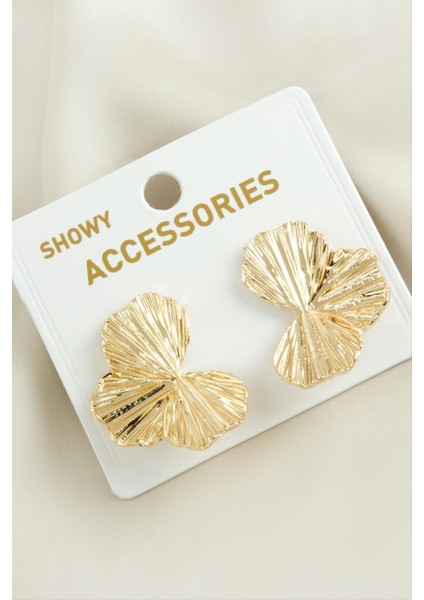 Lzrdwzrd Yaprak Yeni Sezon Metal Küpe-Sarı fiyatları