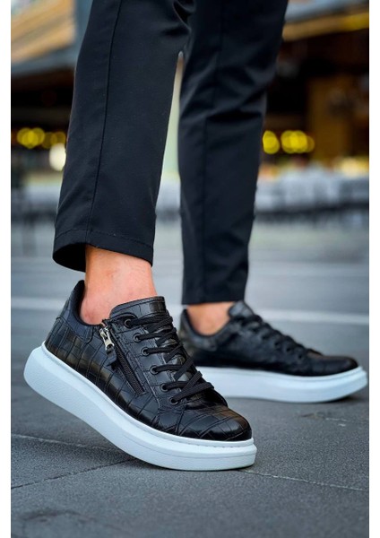 KB-309 Kuback Siyah Fermuar ve Bağcıklı Günlük Erkek Ayakkabı modelleri