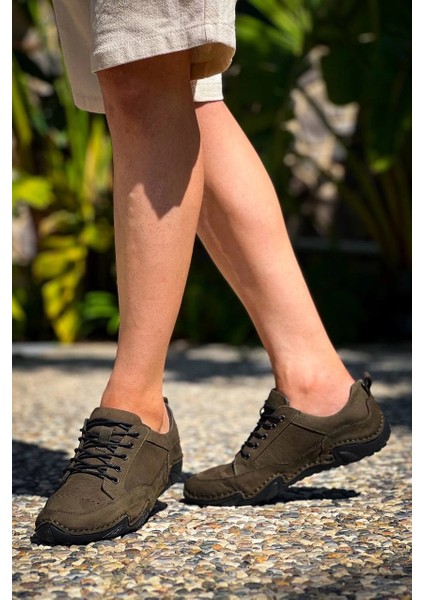 Kbdx1 Kuback Haki Deri Günlük Erkek Ayakkabı modelleri