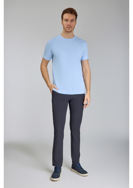 Supima Gömlek Yaka Cool Touch Erkek T-Shirt Mavi TS24Y24106_D35 fiyatları