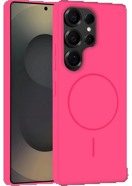 Samsung Galaxy S25 Ultra Kılıf Jully Magsafe Kapak - Fuşya