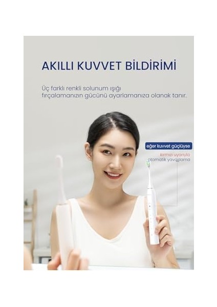 Pluzz Smart Sonic Elektrikli Şarjlı Diş Fırçası 180 Gün Şarj Süresi (Lacivert) modelleri