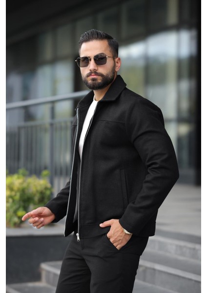 Claassics Men Erkek Oversize Kısa Kaşe Kaban Ceket - 7435 indirimleri