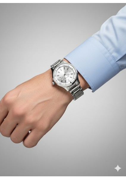 Ferrucci Erkek Kol Saati Gümüş(Silver) Renk, Gümüş Kadran - Şık Metal Kordon, 2 Yıl Garantili fiyatları