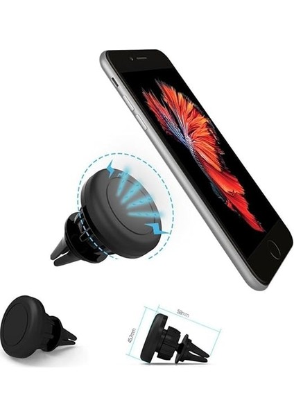 4u Manyetik Mıknatıslı Araç Içi Telefon Tutucu 360 Derece modelleri