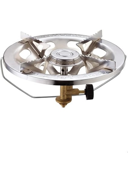 Lüks Lpg'li Kamp Ocağı, Geniş Çember Taşınabilir Ocak, Taşınabilir Gazlı Ocak Başlık, 2,35 Kw Isı Gücü, Krom Kaplama